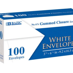 (#6)  3/4 Gummed Closure White Business Envelopes