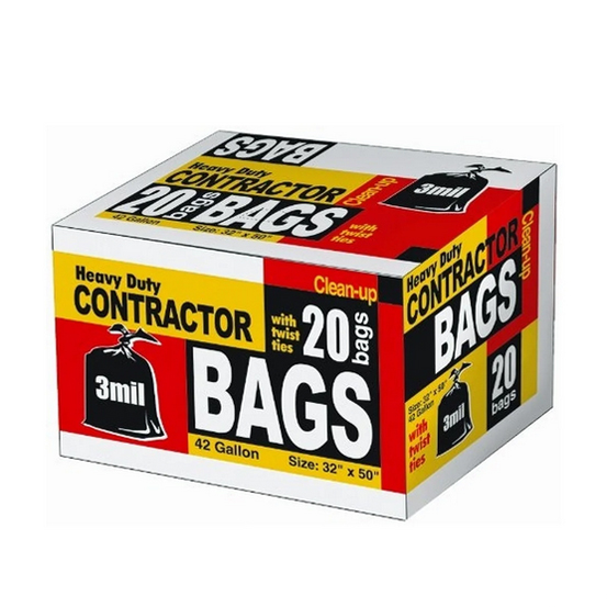 Heavy Duty Contractor Trash Bags - Office & Packaging Supplies in